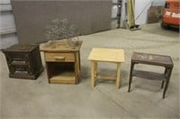 (4) End Tables with Wine Rack