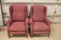 (2) Reclining Wingback Chairs