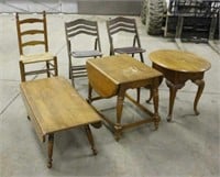 (3) Tables and (3) Chairs