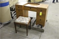 Vintage Dressing Vanity with Bench
