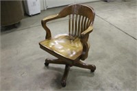 Vintage Wooden Office Chair