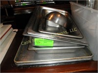 STAINLESS STEEL INSERTS AND TRAYS