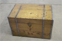 Vintage Wooden Chest, Approx 30"x19"X19"