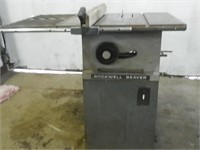 Beaver Rockwell 9" table saw  c/w cast top