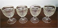 Clear Tiara Glass Goblets