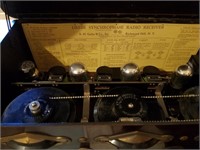 Antique Grebe Synchrophase Radio Receiver W/ Horn