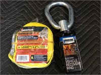 Reese Vehicle Recovery Ring and 15' Tow Strap