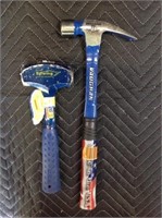 Vaughan Carpenter's Hammer and 3lb Estwing Hammer