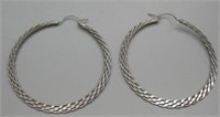 Large Sterling Silver Earrings