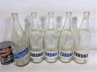 5 grosses bouteilles Corona