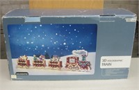 3D Holographic Christmas Train In Box