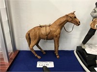 LEATHER WRAPPED HORSE 13" TALL