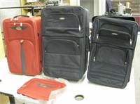 4 Pieces Of Luggage - Red Two Are New