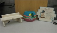 SW Shelf, Ceramic & Wall Decor - 3 Pieces