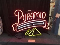 26"X19" PYRAMID CIGARETTES NEON SIGN IN WORKING