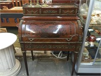 FRENCH STYLE CYLINDER TOP DESK