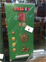 WW11 MEDALS MINATURE AND RIBBONS AND WW1