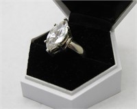 Sterling Silver .925 Cubic Zirconia Marquise Ring
