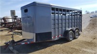 Travalong 16' steel livestock trailer