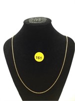14K YELLOW GOLD ROPE CHAIN NECKLACE - 18"