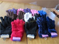 Large Group of All New Ladies Fleecy Gloves