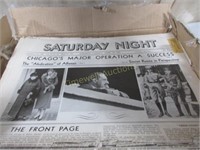 Large Box of Saturday Night Newspapers 1931/34