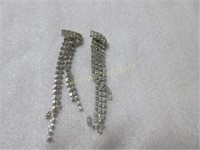 Dramatic 4" Long Very Sparkly Earrings