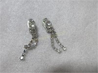 Very Sparkly Clip-on Dangly Earrings