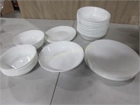 Corelle White dinnerware