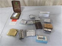 Assortment of Lighters including flints