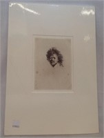 Rembrandt Print, Self Portrait