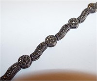 Sterling Silver And Marcasite Bracelet