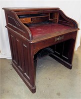 Victorian Walnut S-roll Top Desk