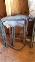 2pc Folding Auction Stools in Camouflage