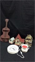 Electric Candle, Birdhouses & More Decor - 9B