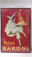 Vintage 1921 Pâtes Baroni Framed Poster - 8A