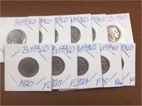 11 BUFFALO NICKELS