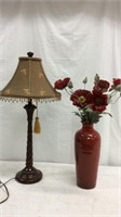 Beautiful Table Lamp & Ceramic Vase- S11