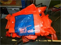 Unuesed Orange Plastic Bags