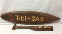 Awesome Wooden Tiki Bar & Sand Bar Signs - 10F