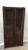 Beautiful Vintage Dark Oak Utility Cabinet -S12