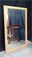 Very Nice Corked Wood Wall Mirror - 9A