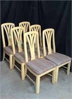 6 Matching Wooden Dining Chairs - 9A