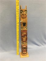 26" totem with abalone eyes - imported      (a 7)