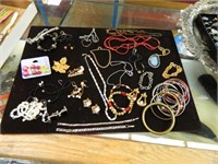 925 Link Bracelets W/Costume Jewelry