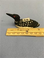3.5" White ivory loon by CBO of Gambell Alaska