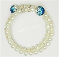 S. S. Pearl & Cubic Bracelet MSRP $510 NC