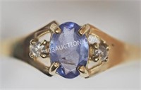 14kt Y.G. Tanzanite & Diamond Ring MSRP $600 NC