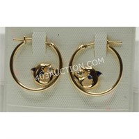 10kt Y.G. Cubic Zirconia Earrings MSRP $350 NC