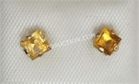 10kt Yellow Gold Citrine Earrings MSRP $150 NC